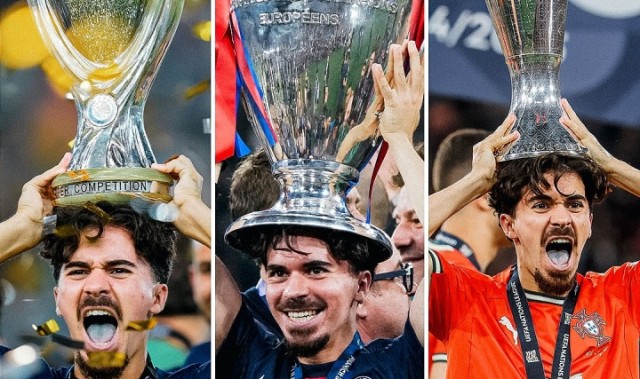 球队真核&amp;1年6冠！罗马诺发问：你会把维蒂尼亚排在金球第几？